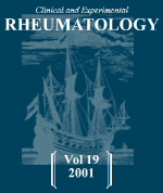 Cover Clinical and Experimental Rheumatology